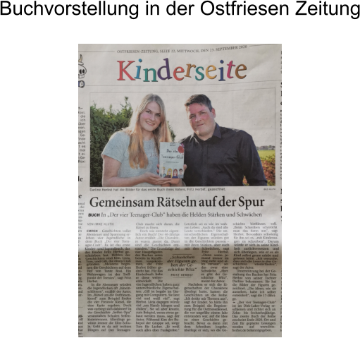 Buchvorstellung in der Ostfriesen Zeitung